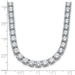 Glamorous Lab Grown 38ct Round Diamond Straight Necklace 14K | Gemmas Jewelers 8