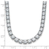 Glamorous Lab Grown 38ct Round Diamond Straight Necklace 14K | Gemmas Jewelers 8