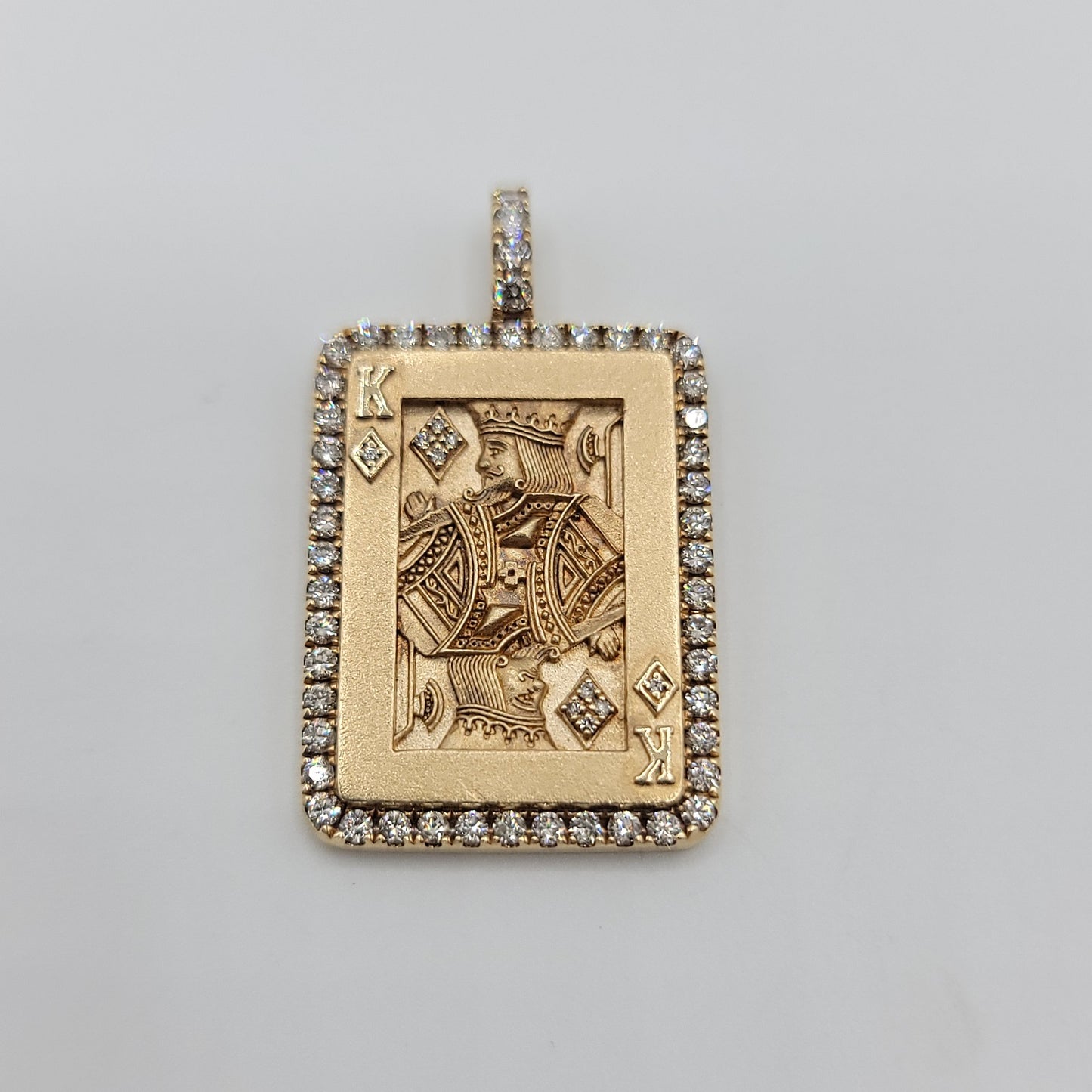 Gleaming King of Diamond Pendant 14KY Gold Diamonds | Gemma's Jewelers 