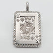 Gleaming King of Diamonds Player's Card Pendant in 14K Gold with Diamonds | Gemma's Jewelers