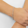 Gleaming 1ct Diamond Tennis Bracelet 14K White Gold | Gemmas Jewelers 2