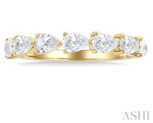 Gorgeous East-West Pear Shape Diamond Band in 14K | Gemmas Jewelers