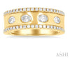 Gorgeous Design Oval Round Diamond Wedding Band in 14K | Gemmas Jewelers