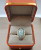 Gorgeous Diamond Ring with an Amazing 17 Carat Opal in 14K Yellow Gold  | Gemma's Jewelers 