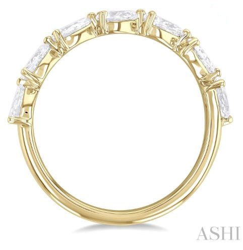 Gorgeous East-West Pear Shape Diamond Band in 14K | Gemmas Jewelers