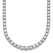 Gorgeous Lab Grown 18ct Round Diamond Graduated Necklace 14K | Gemmas Jewelers 1