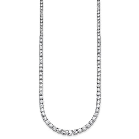 Gorgeous Lab Grown 18ct Round Diamond Graduated Necklace 14K | Gemmas Jewelers 2