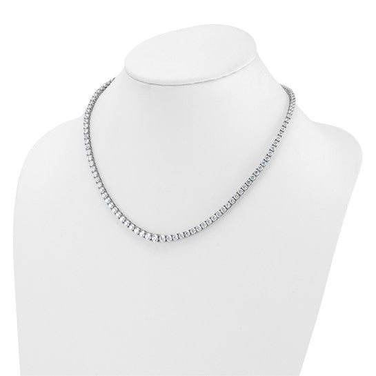 Gorgeous Lab Grown 18ct Round Diamond Graduated Necklace 14K | Gemmas Jewelers 5