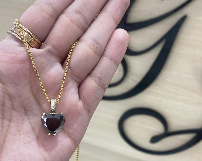 custom made black diamond necklace