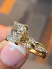 2.56 Radiant Cut Diamond Engagement Ring Floral Inspired SOLD