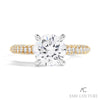 Incredible Couture Pave Round Diamond 3-Row Engagement Ring 14K | Gemmas Jewelers