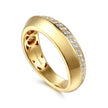 Inspire - 14K Yellow Gold Beads Setting Diamond Anniversary Band - 0.3 ct