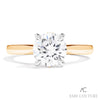 Intricate Modern Couture Design on the Classic Diamond Solitaire Engagement Ring 14K | Gemmas Jewelers