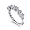 Oval and Round Diamond Anniversary Band - 1.33 ct