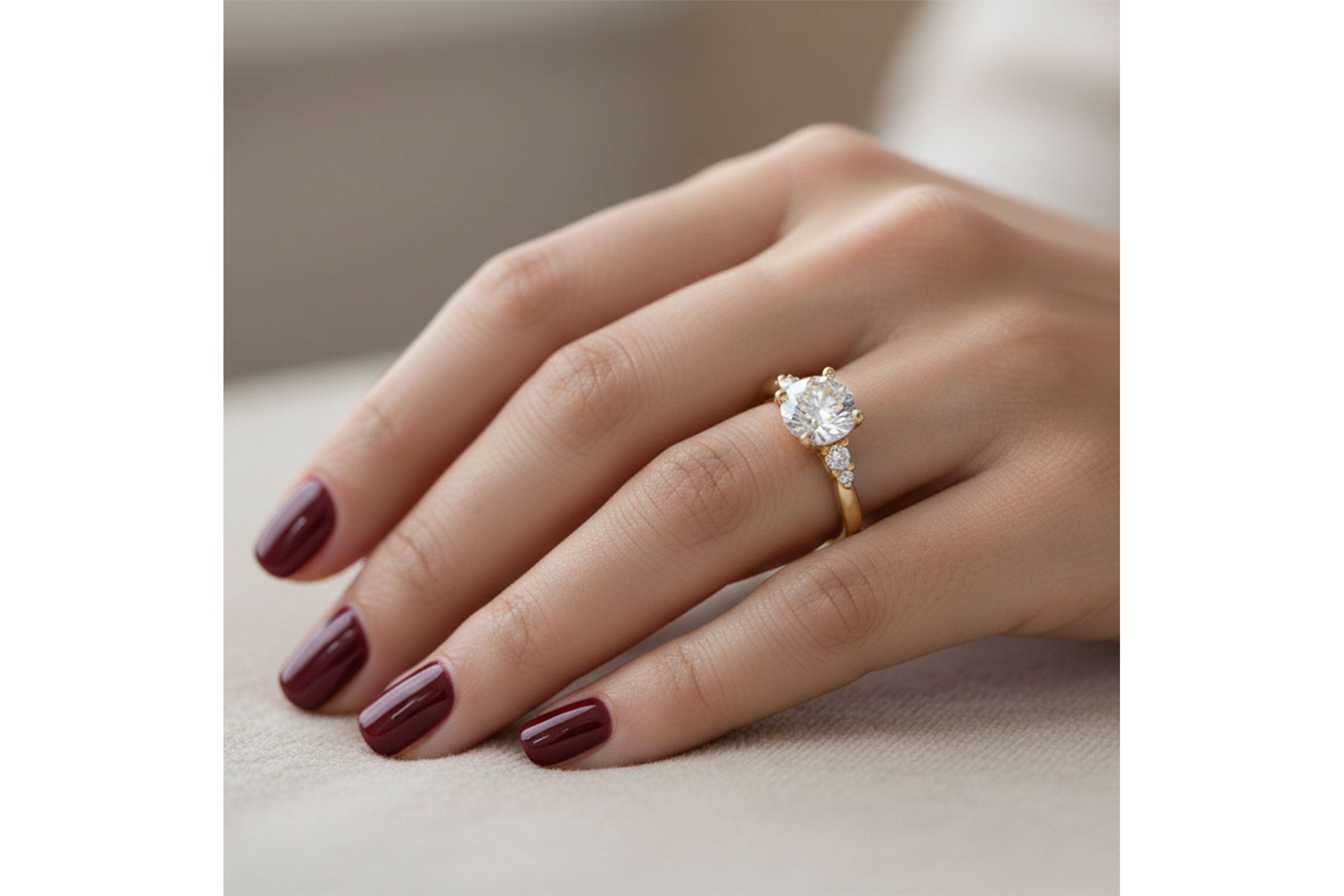 Elegant Diamond Semi-Mount Engagement Ring in 14K Yellow Gold