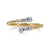 Gabriel & Co. Bujukan Collection Diamond Bypass Ring in 14K Yellow Gold
