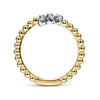 Gabriel & Co. Bujukan Collection Diamond Bypass Ring in 14K Yellow Gold