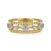 Gabriel & Co. Bujukan Bead Easy Stackable Ring in 14K Yellow Gold