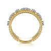 Gabriel & Co. Bujukan Bead Easy Stackable Ring in 14K Yellow Gold