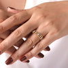Gabriel & Co. Bujukan Bead Easy Stackable Ring in 14K Yellow Gold