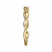 The Bujukan Collection Sculpted Twisted Pod Stackable Band in 14K Yellow Gold