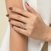 Gabriel & Co. Bujukan Multiple Row Bypass Ring in 14K Yellow Gold and Sterling Silver