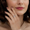 Gabriel & Co. Bujukan 3 Row Stackable Diamond Ring in 14K Yellow Gold
