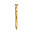 The Bujukan Collection Diamond Cluster & Beaded Station Stackable Band in 14K Yellow Gold