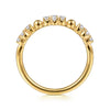 Gabriel & Co. Bujukan Clover Stackable Diamond Ring in 14K Yellow Gold