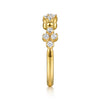 Gabriel & Co. Bujukan Clover Stackable Diamond Ring in 14K Yellow Gold