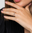 The Bujukan Collection Two-Tone Sculpted Infinity Beaded Band in Sterling Silver and 14K Gold