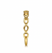 The Bujukan Collection Openwork Pear Link Stackable Band in 14K Yellow Gold