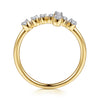 Gabriel & Co. Bujukan Horizontal Cross Diamond Ring in 14K Yellow Gold