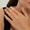 Gabriel & Co. Bujukan Horizontal Cross Diamond Ring in 14K Yellow Gold