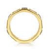 Gabriel & Co. Half Cube Stackable Diamond Ring in 14K Yellow Gold