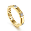 Gabriel & Co. Half Cube Stackable Diamond Ring in 14K Yellow Gold