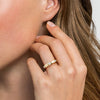 Gabriel & Co. Half Cube Stackable Diamond Ring in 14K Yellow Gold