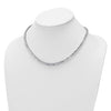 Lab Grown Graduated Emerald 29 Carat Cut Diamond Tennis Necklace 14KW | Gemmas Jewelers 2