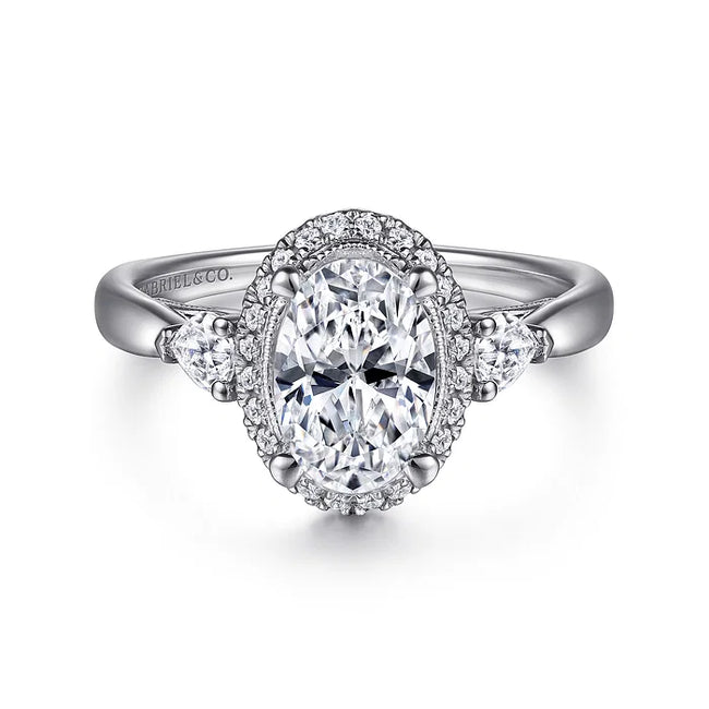 Exquisite Oval Halo Diamond Engagement Ring with 1.91 Carats in 14K Gold | Gemma's JewelersExquisite Oval Halo Diamond Engagement Ring with 1.91 Carats in 14K Gold | Gemma's Jewelers
