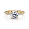 Shimmering Hidden Halo Shared Prong Diamond Engagement Ring in 14K Gold | Gemma's Jewelers