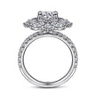 Scintillating Fancy Halo Round Diamond Engagement Ring in 14K Gold | Gemma's Jewelers