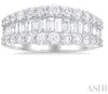 Luxurious Baguette Round Diamond Wedding Band in 14K | Gemmas Jewelers