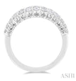 Luxurious Baguette Round Diamond Wedding Band in 14K | Gemmas Jewelers