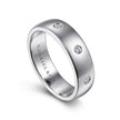 Mens 6mm Diamond High Polish Wedding Band 14K Gold | Gemmas Jewelers 2