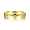 Mens 6mm Diamond High Polish Wedding Band 14K Gold | Gemmas Jewelers 4