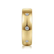 Mens 6mm Diamond High Polish Wedding Band 14K Gold | Gemmas Jewelers 6