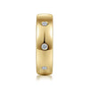 Mens 6mm Diamond High Polish Wedding Band 14K Gold | Gemmas Jewelers 6
