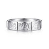 Mens 6mm Hammer Stations Design Wedding Band in 14K Gold | Gemmas Jewelers 4