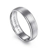 Mens 6mm Satin Center Polished Edge Wedding Band in 14K Gold | Gemmas Jewelers 2