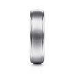 Mens 6mm Satin Center Polished Edge Wedding Band in 14K Gold | Gemmas Jewelers 3